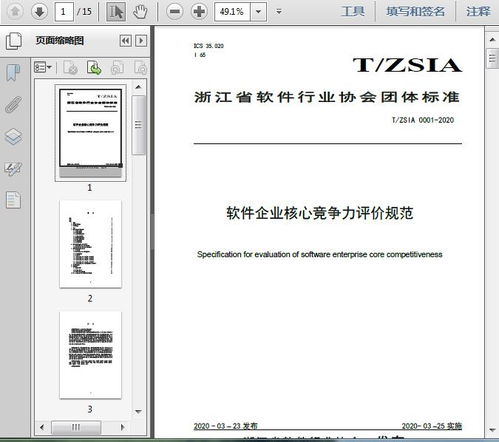 軟件企業(yè)核心競爭力評(píng)價(jià)規(guī)范 t 2020 15頁